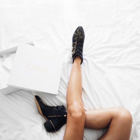 Chloe Susanna Boot in Navy Suede, size 37 - Picture 13 of 16